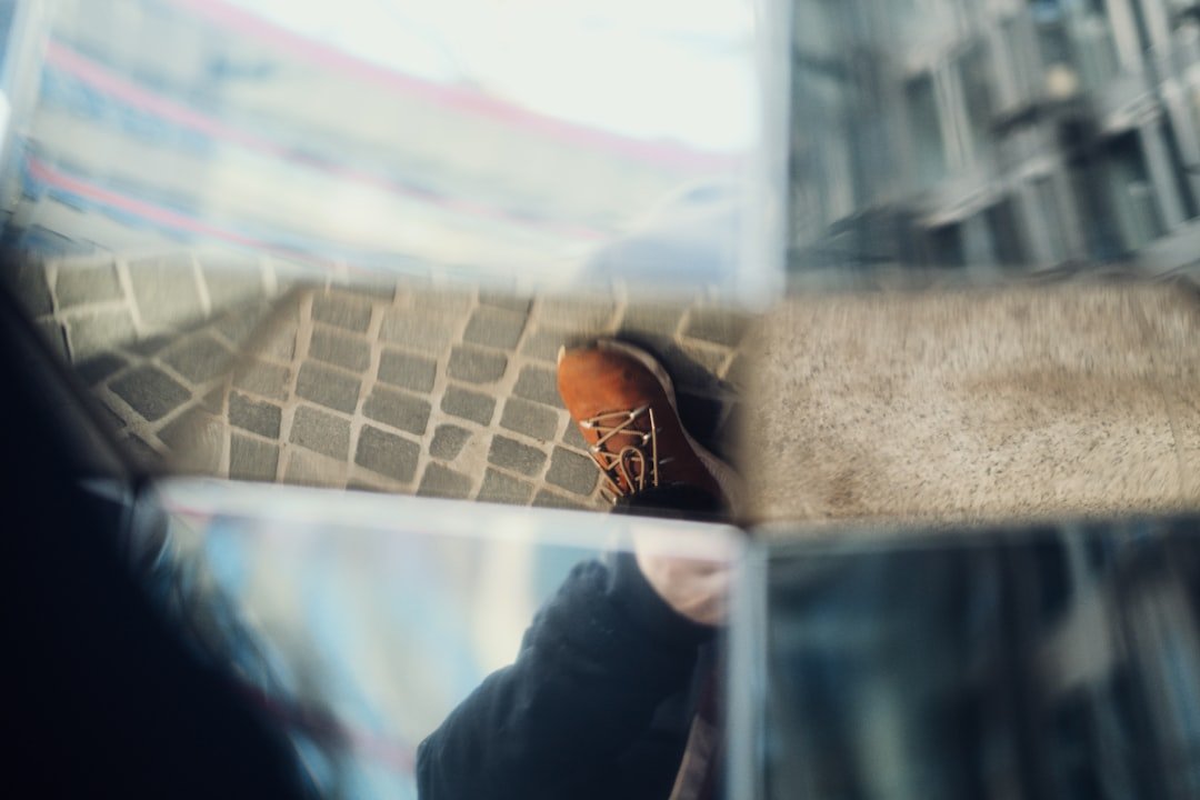 Comfortable walking shoes worn during a city trip